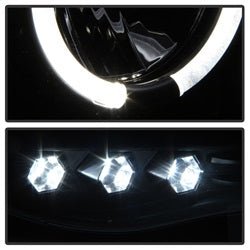 Spyder Auto 5009975 Halo LED Projector Headlights; Bulbs Included; Pair; Black; - Truck Part Superstore
