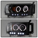 Spyder Auto 5009975 Halo LED Projector Headlights; Bulbs Included; Pair; Black; - Truck Part Superstore