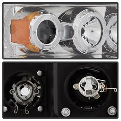 Spyder Auto 5009982 Halo LED Projector Headlights; Bulbs Included; Pair; Chrome; - Truck Part Superstore