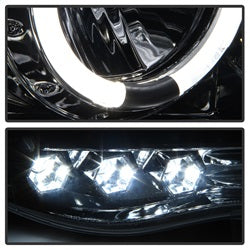 Spyder Auto 5009982 Halo LED Projector Headlights; Bulbs Included; Pair; Chrome; - Truck Part Superstore