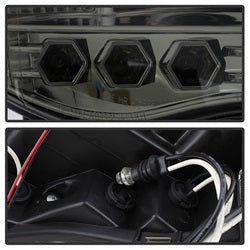 Spyder Auto 5009999 Halo LED Projector Headlights; Uses T10 LED Ultra White LED Bulb; Pair; Smoke; - Truck Part Superstore
