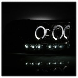 Spyder Auto 5009999 Halo LED Projector Headlights; Uses T10 LED Ultra White LED Bulb; Pair; Smoke; - Truck Part Superstore