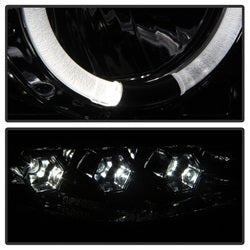 Spyder Auto 5009999 Halo LED Projector Headlights; Uses T10 LED Ultra White LED Bulb; Pair; Smoke; - Truck Part Superstore
