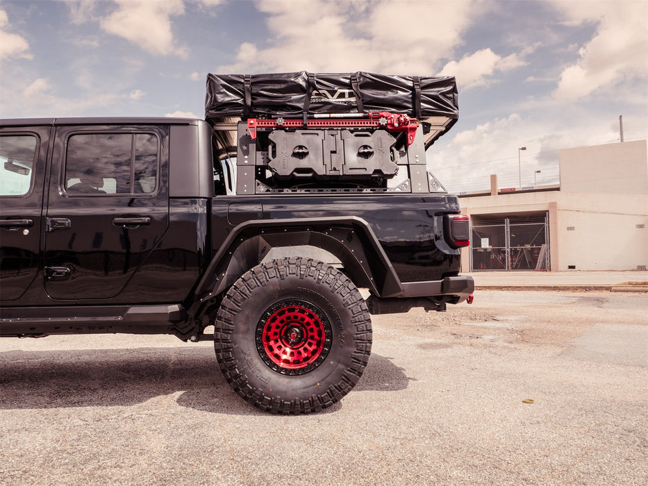 Road Armor 500BRS-BRKTKIT TRECK Drill-Less Rack Mounting Bracket Kit; Texture Black; - Truck Part Superstore