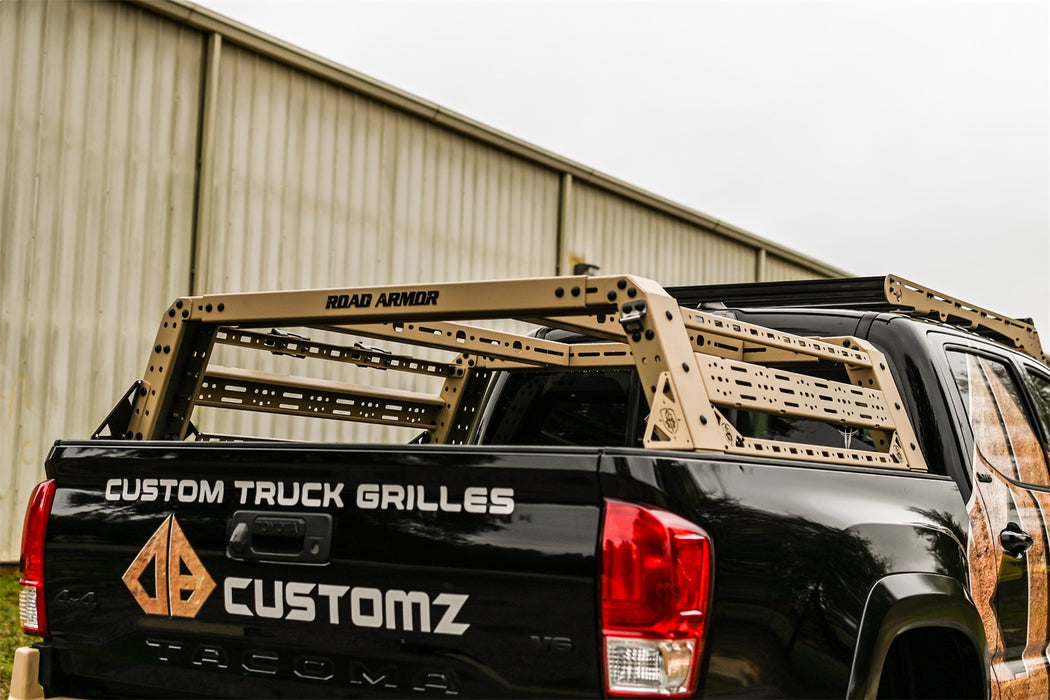 Road Armor 500BRS-BRKTKIT TRECK Drill-Less Rack Mounting Bracket Kit; Texture Black; - Truck Part Superstore