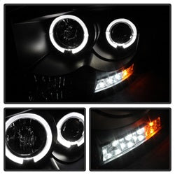 Spyder Auto 5010001 Halo LED Projector Headlights; Bulbs Included; Pair; Black; - Truck Part Superstore