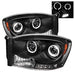 Spyder Auto 5010001 Halo LED Projector Headlights; Bulbs Included; Pair; Black; - Truck Part Superstore