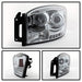 Spyder Auto 5010018 Halo LED Projector Headlights; Bulbs Included; Pair; Chrome; - Truck Part Superstore
