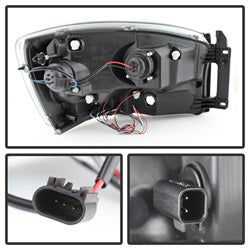 Spyder Auto 5010018 Halo LED Projector Headlights; Bulbs Included; Pair; Chrome; - Truck Part Superstore