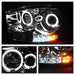 Spyder Auto 5010018 Halo LED Projector Headlights; Bulbs Included; Pair; Chrome; - Truck Part Superstore
