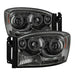 Spyder Auto 5010025 Halo LED Projector Headlights; Uses T10 LED Ultra White LED Bulb; Pair; Smoke; - Truck Part Superstore