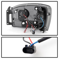 Spyder Auto 5010025 Halo LED Projector Headlights; Uses T10 LED Ultra White LED Bulb; Pair; Smoke; - Truck Part Superstore