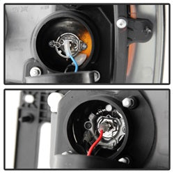 Spyder Auto 5010025 Halo LED Projector Headlights; Uses T10 LED Ultra White LED Bulb; Pair; Smoke; - Truck Part Superstore