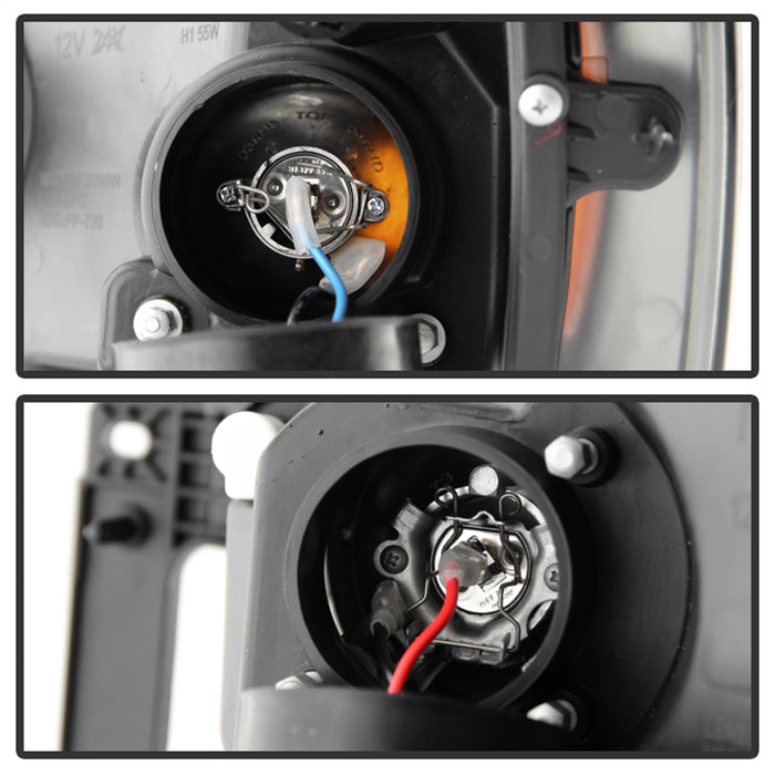 Spyder Auto 5010025 Halo LED Projector Headlights; Uses T10 LED Ultra White LED Bulb; Pair; Smoke; - Truck Part Superstore