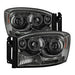 Spyder Auto 5010025 Halo LED Projector Headlights; Uses T10 LED Ultra White LED Bulb; Pair; Smoke; - Truck Part Superstore