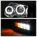 Spyder Auto 5010025 Halo LED Projector Headlights; Uses T10 LED Ultra White LED Bulb; Pair; Smoke; - Truck Part Superstore