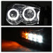 Spyder Auto 5010025 Halo LED Projector Headlights; Uses T10 LED Ultra White LED Bulb; Pair; Smoke; - Truck Part Superstore