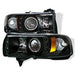 Spyder Auto 5010063 CCFL LED Projector Headlights; 1 pc.; Bulbs Included; Pair; Black; - Truck Part Superstore