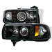 Spyder Auto 5010063 CCFL LED Projector Headlights; 1 pc.; Bulbs Included; Pair; Black; - Truck Part Superstore