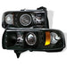 Spyder Auto 5010087 Halo LED Projector Headlights; 1 pc.; Bulbs Included; Pair; Black; - Truck Part Superstore