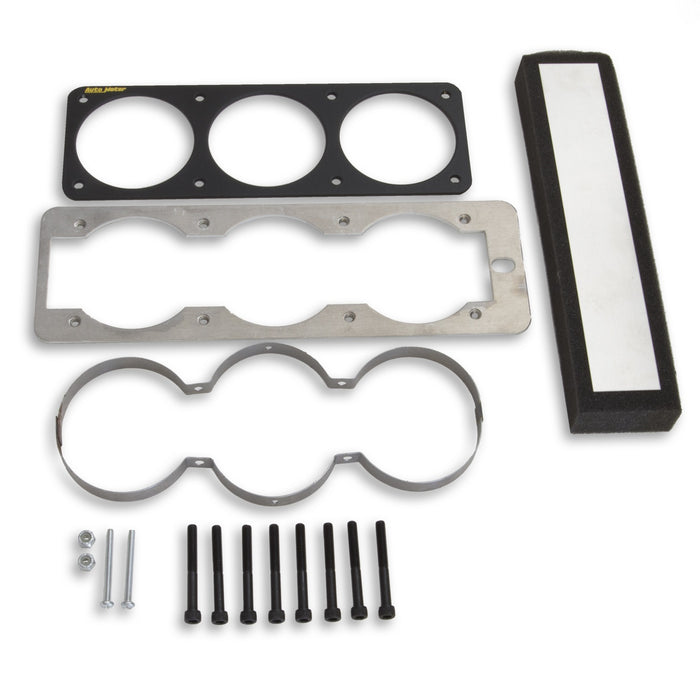 AutoMeter 50100 GAUGE MOUNT; GAUGE CAGE; TRIPLE; 2 5/8in.; BLACK; MUSTANG 87-93 FOX - Truck Part Superstore