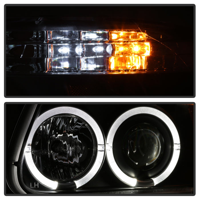 Spyder Auto 5010131 Halo Projector Headlights; 1 pc.; Bulbs Included; Pair; Black; - Truck Part Superstore