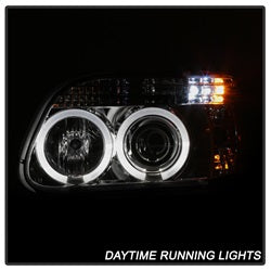 Spyder Auto 5010148 Halo Projector Headlights; 1 pc.; Bulbs Included; Pair; Chrome; - Truck Part Superstore