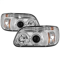 Spyder Auto 5010148 Halo Projector Headlights; 1 pc.; Bulbs Included; Pair; Chrome; - Truck Part Superstore