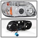 Spyder Auto 5010148 Halo Projector Headlights; 1 pc.; Bulbs Included; Pair; Chrome; - Truck Part Superstore
