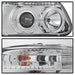 Spyder Auto 5010148 Halo Projector Headlights; 1 pc.; Bulbs Included; Pair; Chrome; - Truck Part Superstore