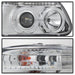 Spyder Auto 5010148 Halo Projector Headlights; 1 pc.; Bulbs Included; Pair; Chrome; - Truck Part Superstore