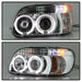 Spyder Auto 5010148 Halo Projector Headlights; 1 pc.; Bulbs Included; Pair; Chrome; - Truck Part Superstore