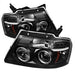 Spyder Auto 5010209 Halo LED Projector Headlights; Version 2; Bulbs Included; Pair; Black; - Truck Part Superstore
