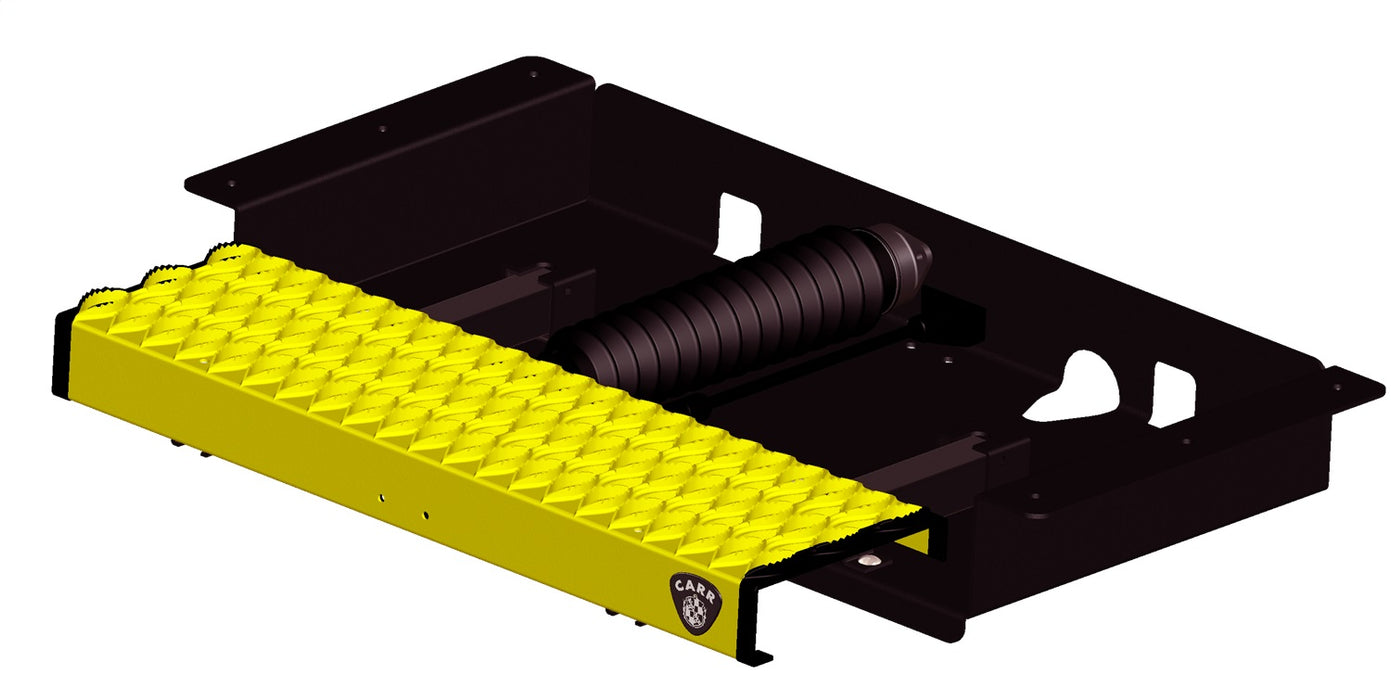 Carr 501067 WTS; 31" Retractable Step (Undermount,Ext Flat Surf); XP3 Blk /XP7 Sfty Ylw - Truck Part Superstore
