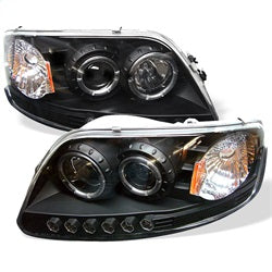 Spyder Auto 5010261 Halo LED Projector Headlights; 1 pc.; Bulbs Included; Pair; Black; - Truck Part Superstore
