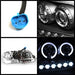 Spyder Auto 5010261 Halo LED Projector Headlights; 1 pc.; Bulbs Included; Pair; Black; - Truck Part Superstore