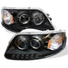 Spyder Auto 5010261 Halo LED Projector Headlights; 1 pc.; Bulbs Included; Pair; Black; - Truck Part Superstore