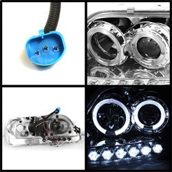 Spyder Auto 5010278 Halo LED Projector Headlights - Truck Part Superstore