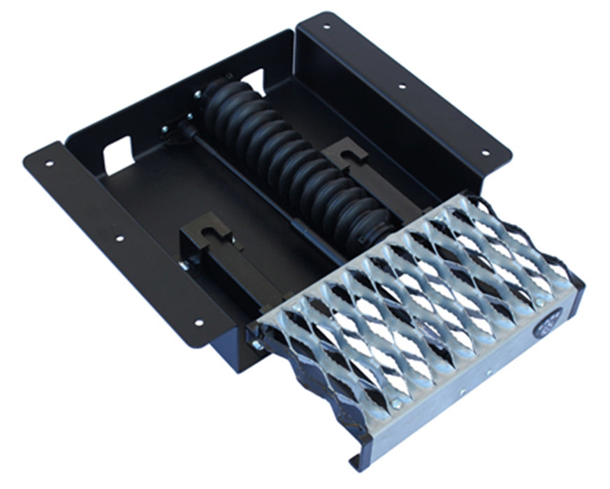 Carr 501030 WTS; 12" Retractable Step (Undermount,Ext Flat Surf); XP3 Blk /Glvznd - Truck Part Superstore
