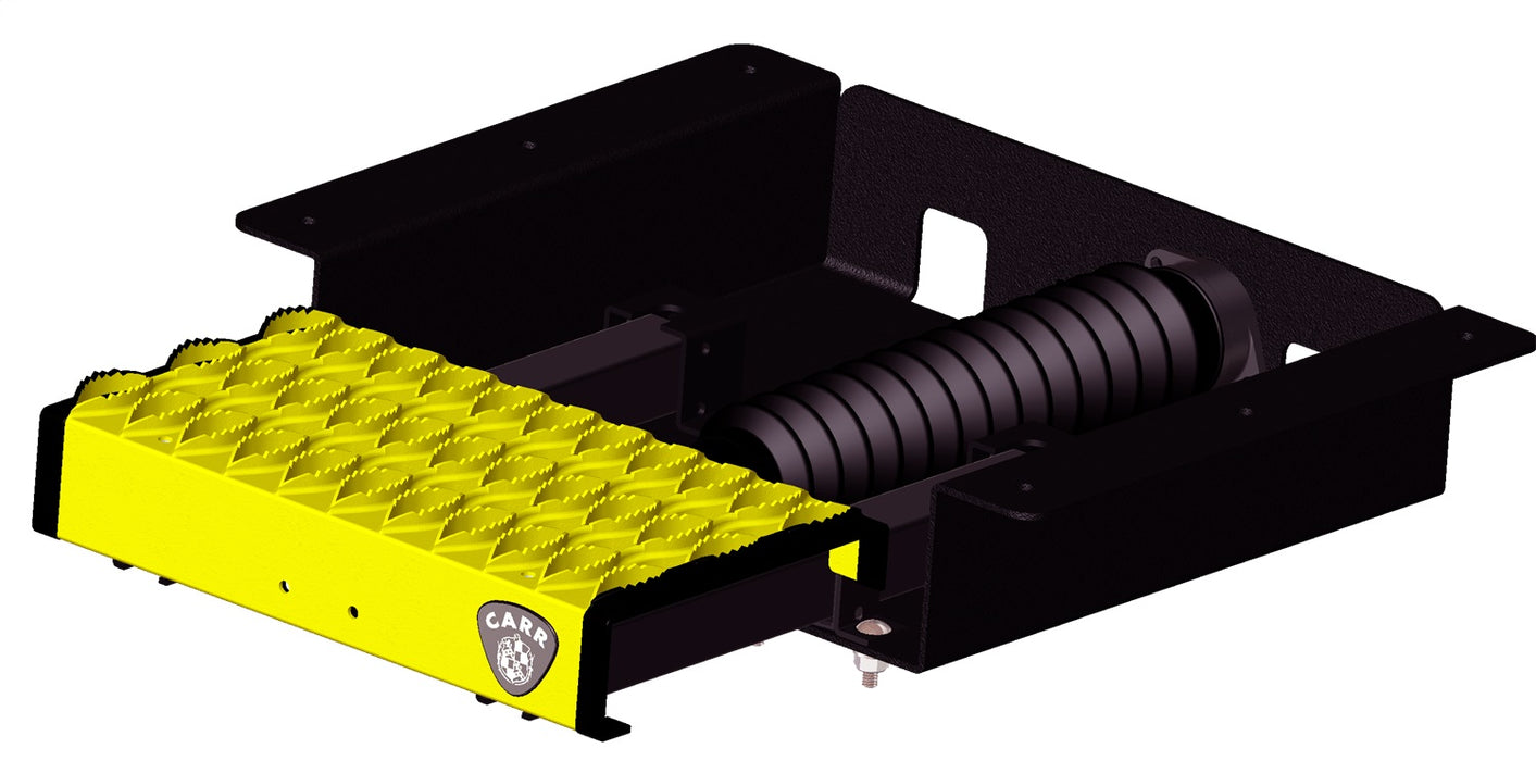 Carr 501037 WTS; 24" Retractable Step (Undermount,Ext Flat Surf); XP3 Blk /XP7 Sfty Ylw - Truck Part Superstore