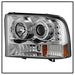 Spyder Auto 5010360 Halo LED Projector Headlights; Version 2; 1 pc.; Bulbs Included; Pair; Chrome; - Truck Part Superstore