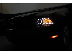 Spyder Auto 5010445 Halo Projector Headlights; Bulbs Included; Pair; Black; - Truck Part Superstore