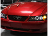 Spyder Auto 5010445 Halo Projector Headlights; Bulbs Included; Pair; Black; - Truck Part Superstore