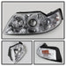 Spyder Auto 5010452 Halo Projector Headlights; Bulbs Included; Pair; Chrome; - Truck Part Superstore