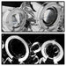 Spyder Auto 5010452 Halo Projector Headlights; Bulbs Included; Pair; Chrome; - Truck Part Superstore