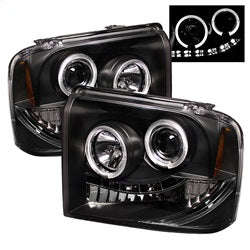 Spyder Auto 5010544 Halo LED Projector Headlights; Bulbs Included; Pair; Black; - Truck Part Superstore