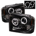 Spyder Auto 5010544 Halo LED Projector Headlights; Bulbs Included; Pair; Black; - Truck Part Superstore