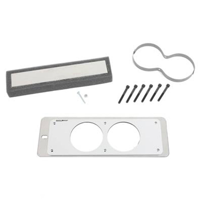AutoMeter 50105 GAUGE MOUNT; GAUGE CAGE; DUAL; 2 5/8in.; SILVER; MUSTANG 87-93 FOX - Truck Part Superstore