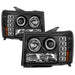 Spyder Auto 5010605 Halo Projector Headlights; Bulbs Included; Pair; Black; - Truck Part Superstore