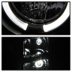 Spyder Auto 5010605 Halo Projector Headlights; Bulbs Included; Pair; Black; - Truck Part Superstore